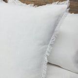 Linen Frayed Cushion Cover Stone (8147977502973) (8151004020989)