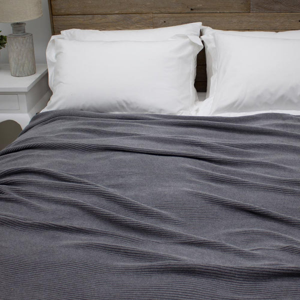 Organic Cotton Knit Blanket