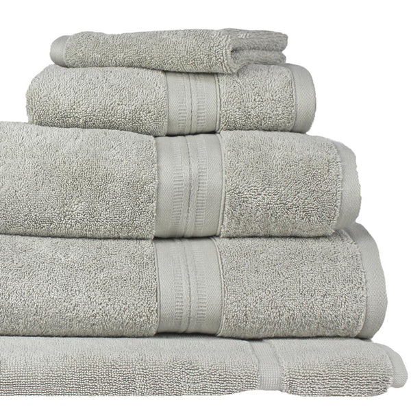 Cotton Bath Towel Set | Soft Grey | Ecodownunder