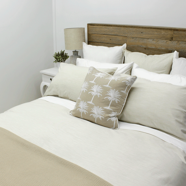 Organic Cotton Quilt Cover Set Oatmeal Ecodownunder Australia