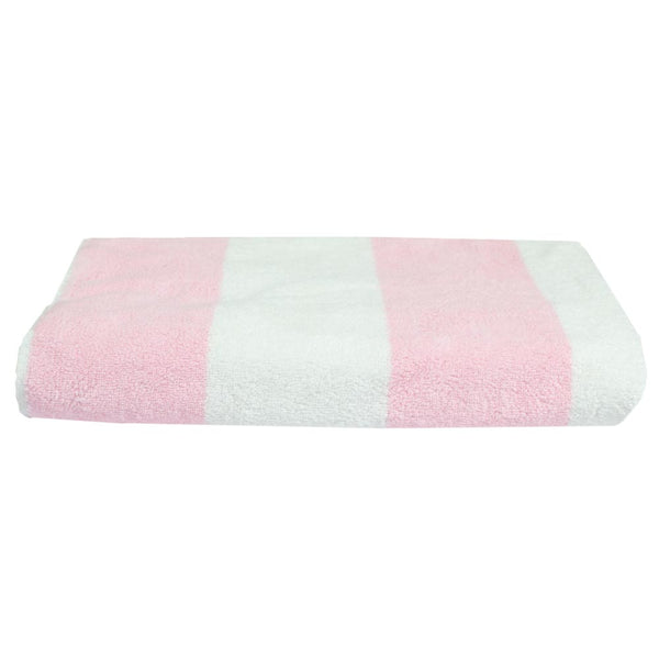 Beach Towel Pool Towel Pink Striped Ecodownunder