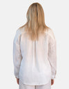 White Linen Lounge Shirt Long Sleeve (8197691408637)