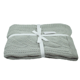 Beechworth Organic Cotton Knit Throw Charcoal (8062749376765)