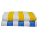 Resort Beach Towel Blue & White Striped or Yellow & White Striped  | Ecodownunder (8630730162429) (8633337381117)