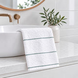 Shore Bath Towel Range - Eucalyptus Stripe