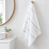 Shore Bath Towel Range - Eucalyptus Stripe