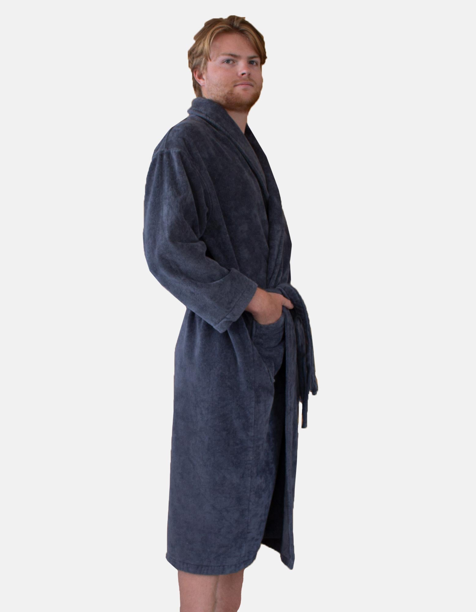 Organic Robe Graphite Grey Organic Cotton Bath Robe | Ecodownunder