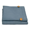Storm Blue Linen Pillowcases in pairs | fits a standard size pillow |  finisihed with a 1cm tairloed edge and coconut buttons | Ecodownunder (7827897483517) (8285570466045) (8285572858109)