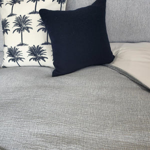 Matelasse Quilt Cover Set Ink Bllue (8956774940925)