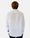 Men's White Linen Shirt (8198345720061)