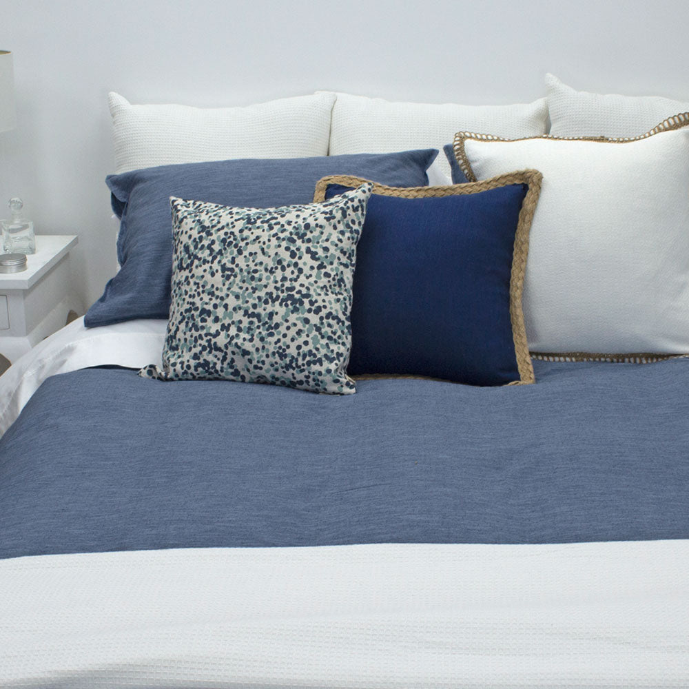 Midnight Blue Vintage Cotton Quilt Covers Ecodownunder