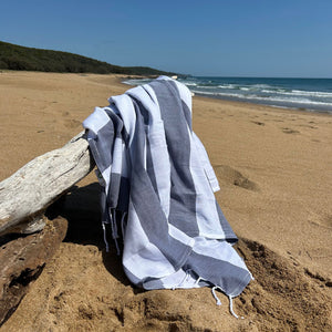 Turkish Style Towel Large Stripe (8164367433981)