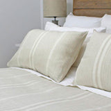 Standard Linen Pillow Case Pair Natural Stripe (8633313198333) (8722691784957) (8722692210941)