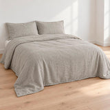 Linen Quilt Cover Set - Natural