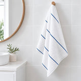 Shore Bath Towel Range - Navy Stripe