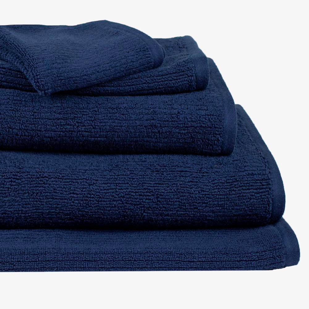 Bath Towels Navy Ecodownunder