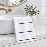 Shore Bath Towel Range - Navy Stripe