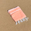 Turkish Style Towel Multi Stripe Orange (8738938814717)