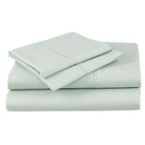 Pale Green Queen Bed Size Cotton Sheet Sets.  Available in a 37cm wall or 50cm deep wall | Ecodownunder Australia (7699498795261) (8102063309053) (8102063767805)