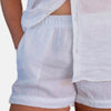 White Linen Lounge Shorts (8195385393405)