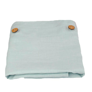 Light, Sky Blue Linen Pillowcases in pairs | fits a standard size pillow |  finisihed with a 1cm tairloed edge and coconut buttons | Ecodownunder (7827897483517) (8285570466045)