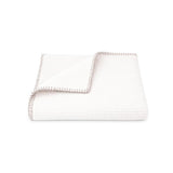 Throw  - White Waffle with Trim