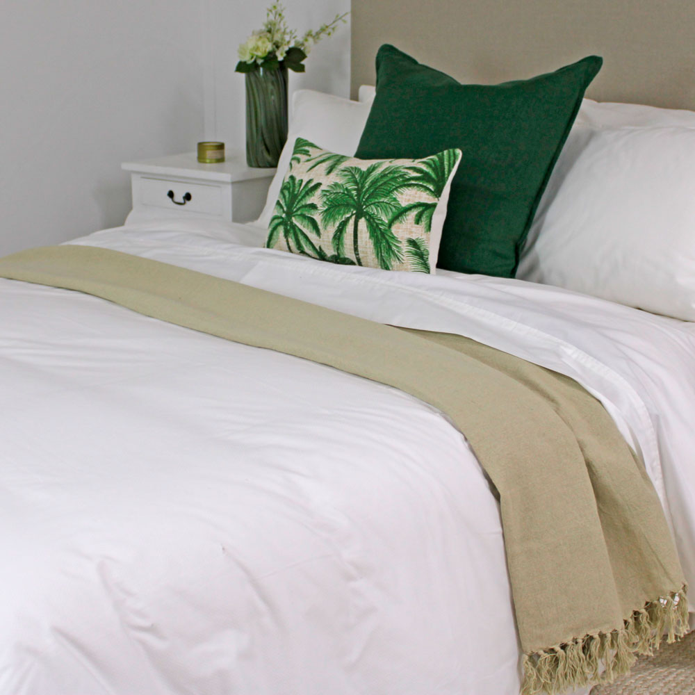 Bayview Check White Quilt Cover Sets | Ecodownunder