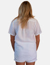 White Linen Lounge Shirt Short Sleeve (8177579884797)