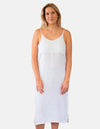 White Linen Slip Dress Midi (8197641404669)
