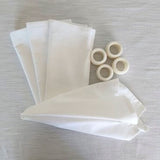 Organic Cotton Table Napkins White Set of 4 (8657959977213)