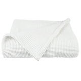 Throw Waffle Organic Cotton White (8745340666109) (8751214625021)