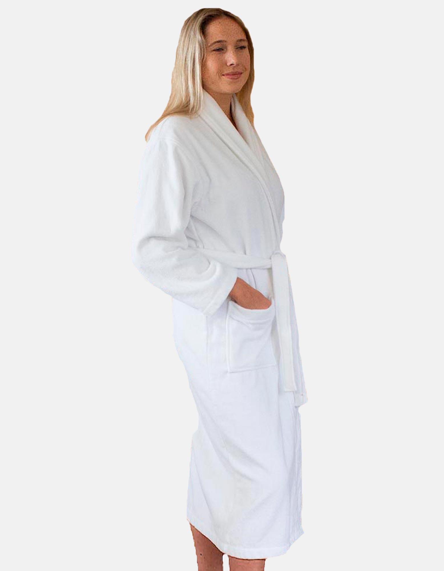 White Organic Cotton Bath Robe | Ecodownunder