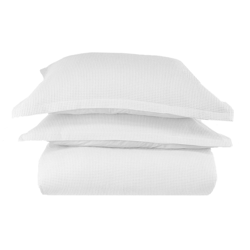 Accessorize Waffle Slate Cotton Blend Quilt Cover Set Queen main image 0