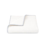 Throw  - White Waffle with Trim