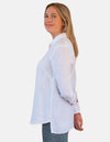 Women's White Linen Shirt (8198345654525)