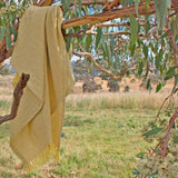 SALE Linen Cotton Throw Banksia Yellow (7533014188285)