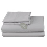 Light Grey Certified Organic Cotton Sheet Set  in Single Bed Size | Ecodownunder (7700754858237)
