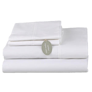 White Certified Organic Cotton Sheet Set  in Single Bed Size | Ecodownunder (7700754858237)