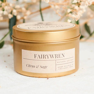 Australian Made, Hand Poured Soy Candles with Citrus & Sage fragrances | Ecodownunder (7660375802109)