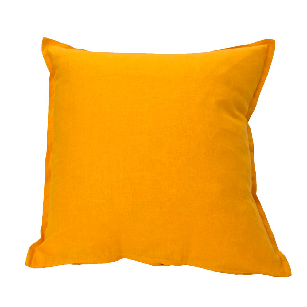 Linen Cushion Covers Ochre Ecodownunder
