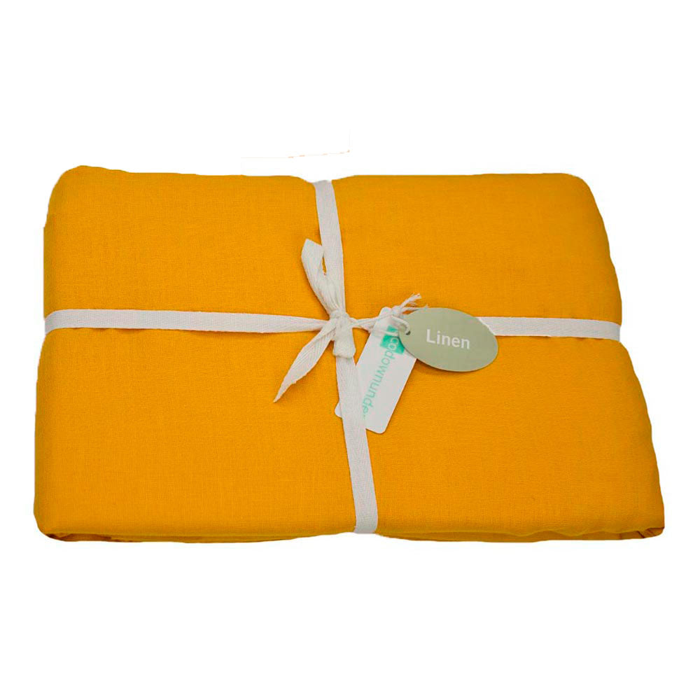 SALE Linen Fitted Sheet Ochre Ecodownunder Australia