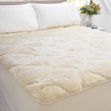Long Single Bed Australian Made Woollen Underlay. Get extra comfort from your Long Single Wool Mattress Topper | Ecodownunder (7772139979005)