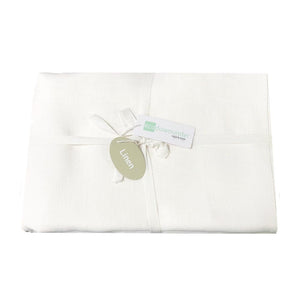 White Linen Table Cloths, available in 3 sizes to suit most tables | Ecodownunder (7841074446589)