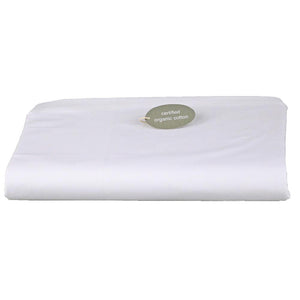 King Bed Fitted Sheet Organic Cotton White in 2 sizes to fit either a standard King Mattress or Deep Walled Mattress| Ecodownunder (7775905939709)